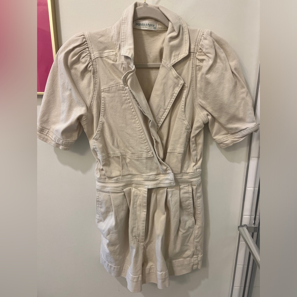 Pants Store Tan Denim Romper